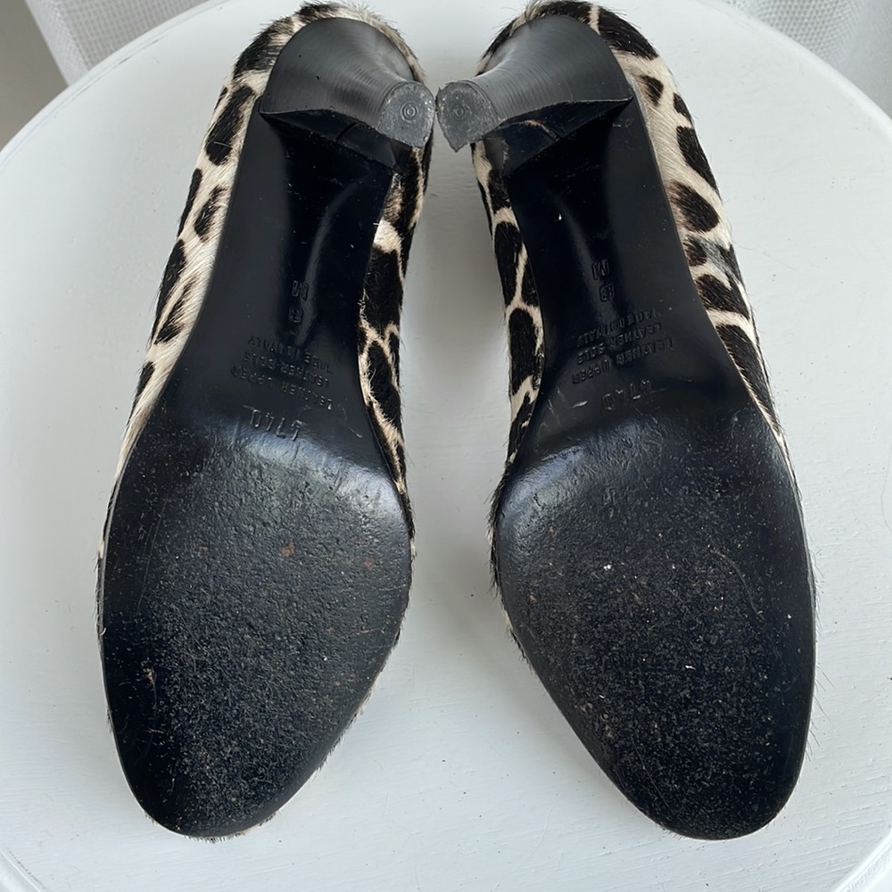 Franco Barbieri Giraffe Print Calf Hair Pumps - Picture 5 of 8
